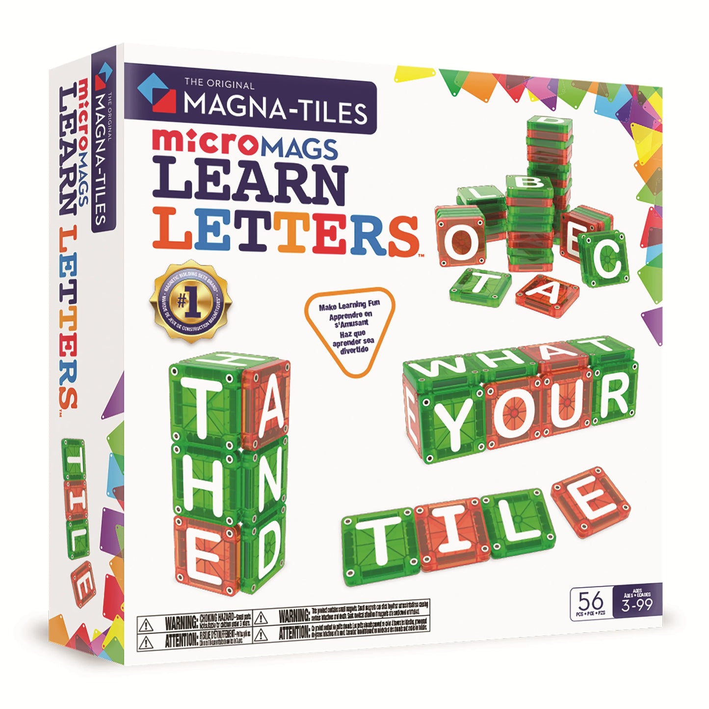 MAGNA-TILES® 56-delige microMAGS Learn Letters PRE-ORDER OKTOBER