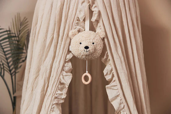 Jollein Muziekhanger teddybeer - naturel