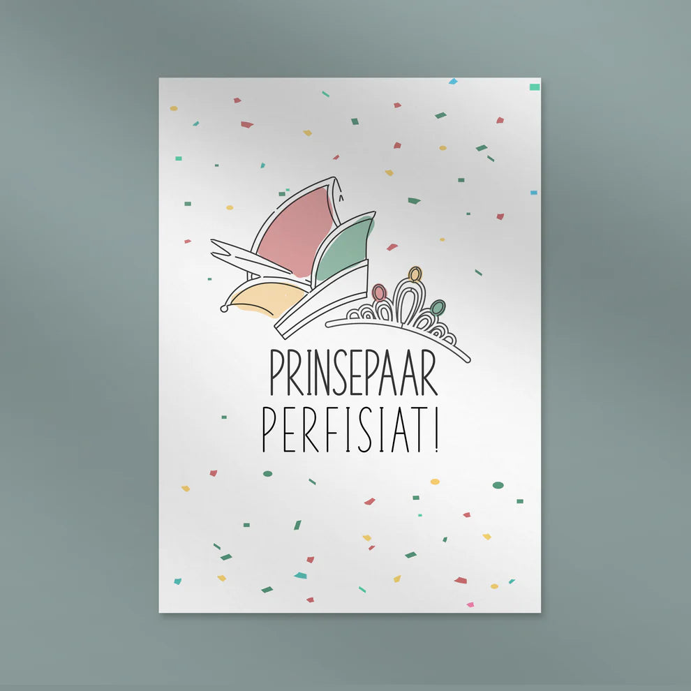 Wenskaart Prinsepaar perfisiat