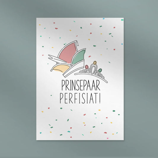 Wenskaart Prinsepaar perfisiat