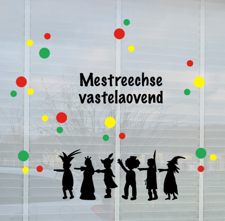 Raamsticker polonaise set XL - Maastricht, Keer, Gulpen