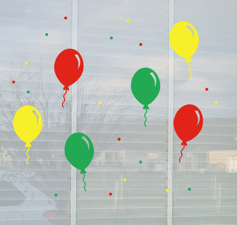 Raamsticker ballonnen