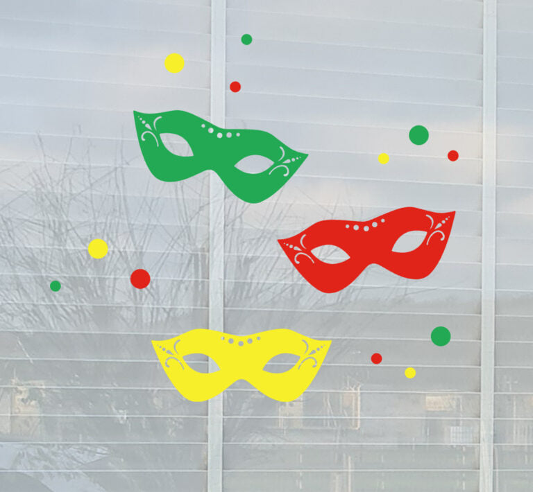 Raamsticker maskers