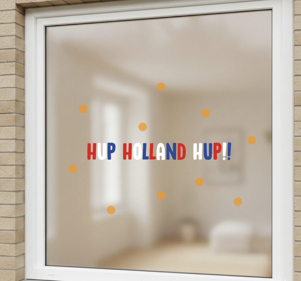 Raamsticker Hup Holland Hup