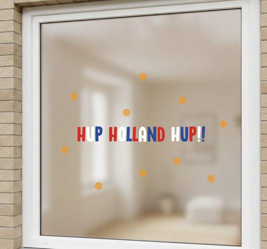 Raamsticker Hup Holland Hup