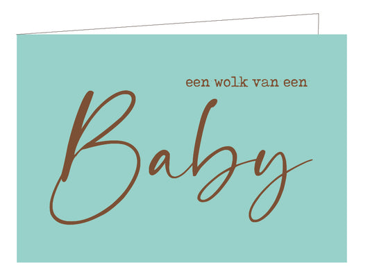 Wenskaart Een wolk van een baby