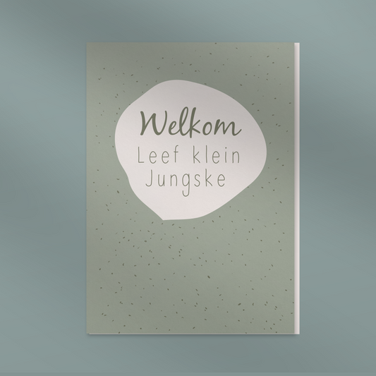 Wenskaart Welkom leef klein jungske