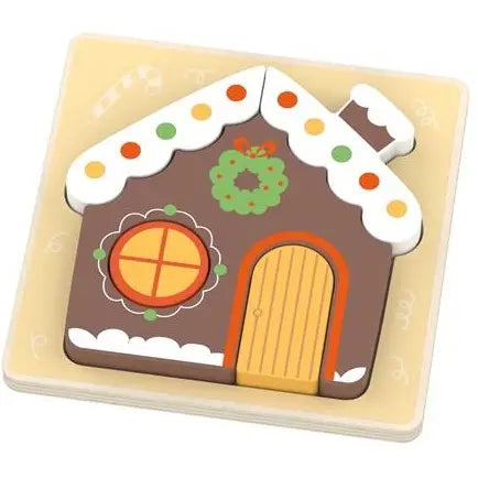 Magni | Houten puzzel gingerbread house