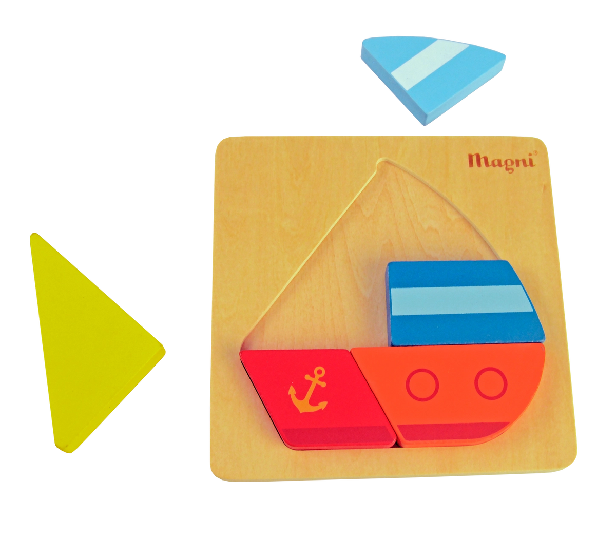 Magni | Houten puzzel zeilboot