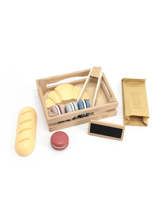 Houten stokbrood set