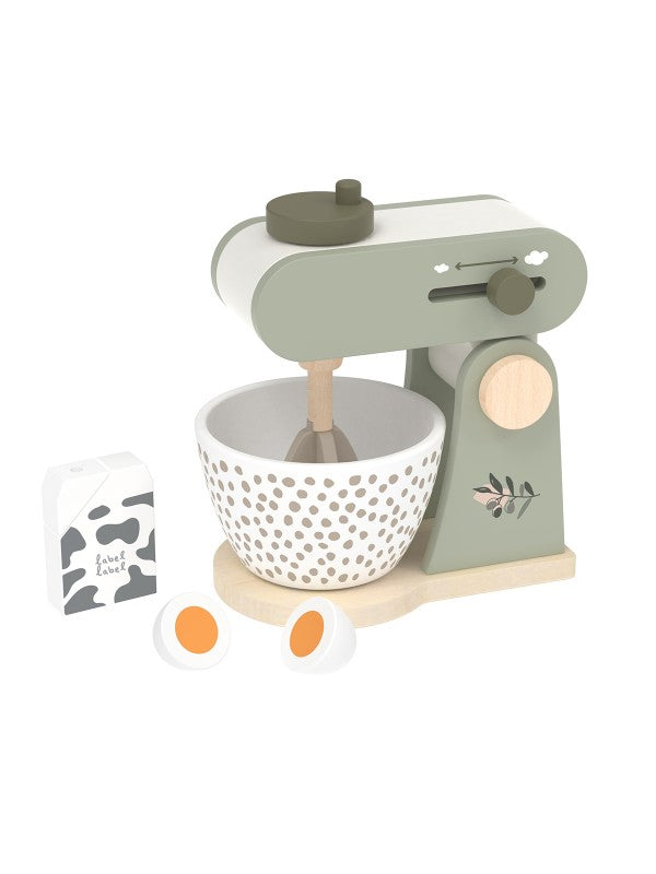 Houten mixer (verkrijgbaar in olijgroen, beige en roze) | Label Label