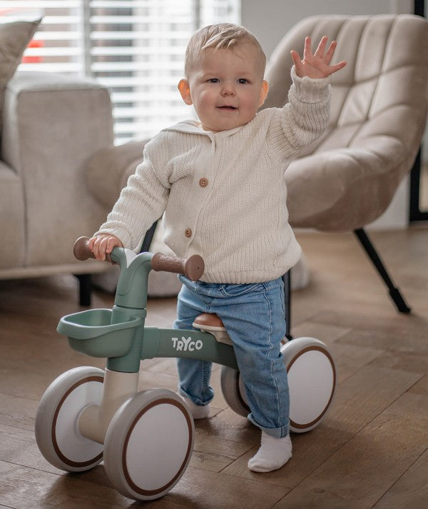 Luna Ride-On Loopfiets (in beige, groen, roze en zwart) | Tryco