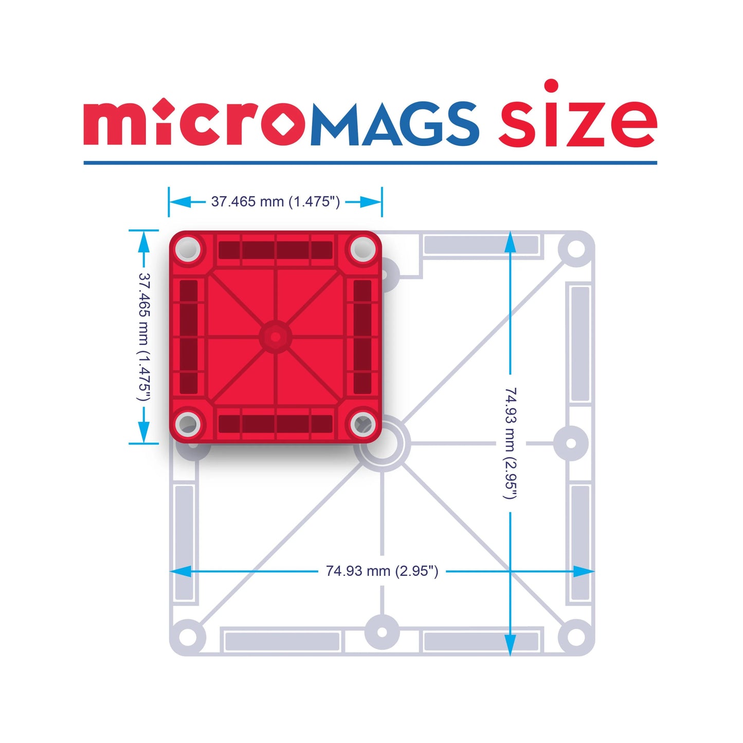 MAGNA-TILES® 56-delige microMAGS Learn Letters PRE-ORDER OKTOBER