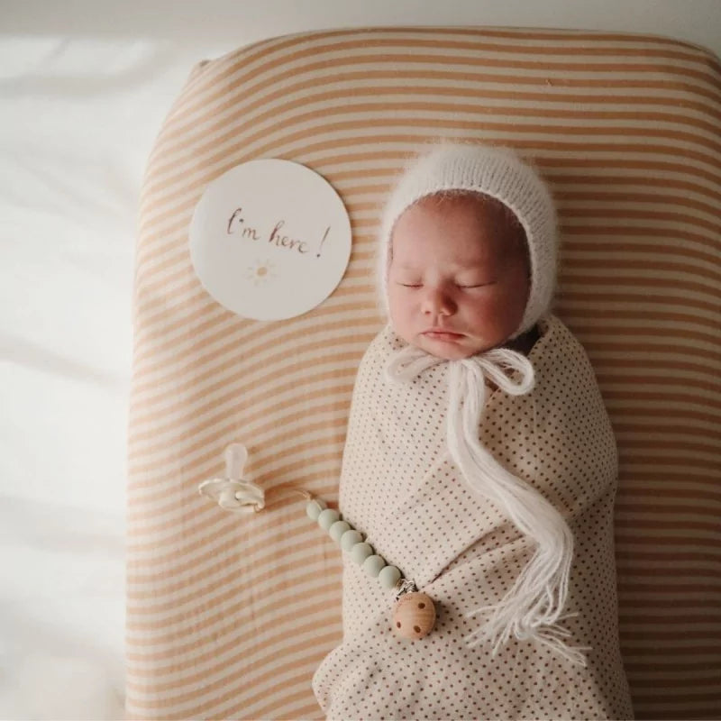 Mushie Speenkoord Halo met clip (groen)