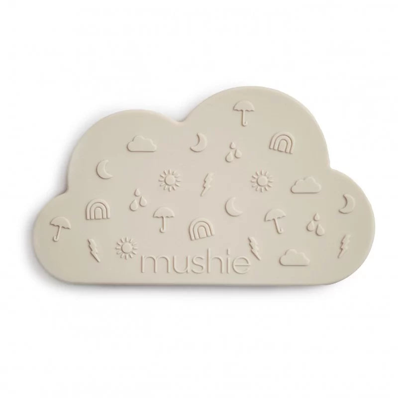 Mushie bijtring wolk - beige