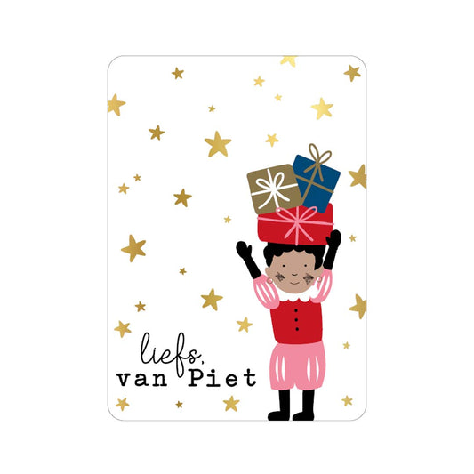 Wenskaart liefs van Piet
