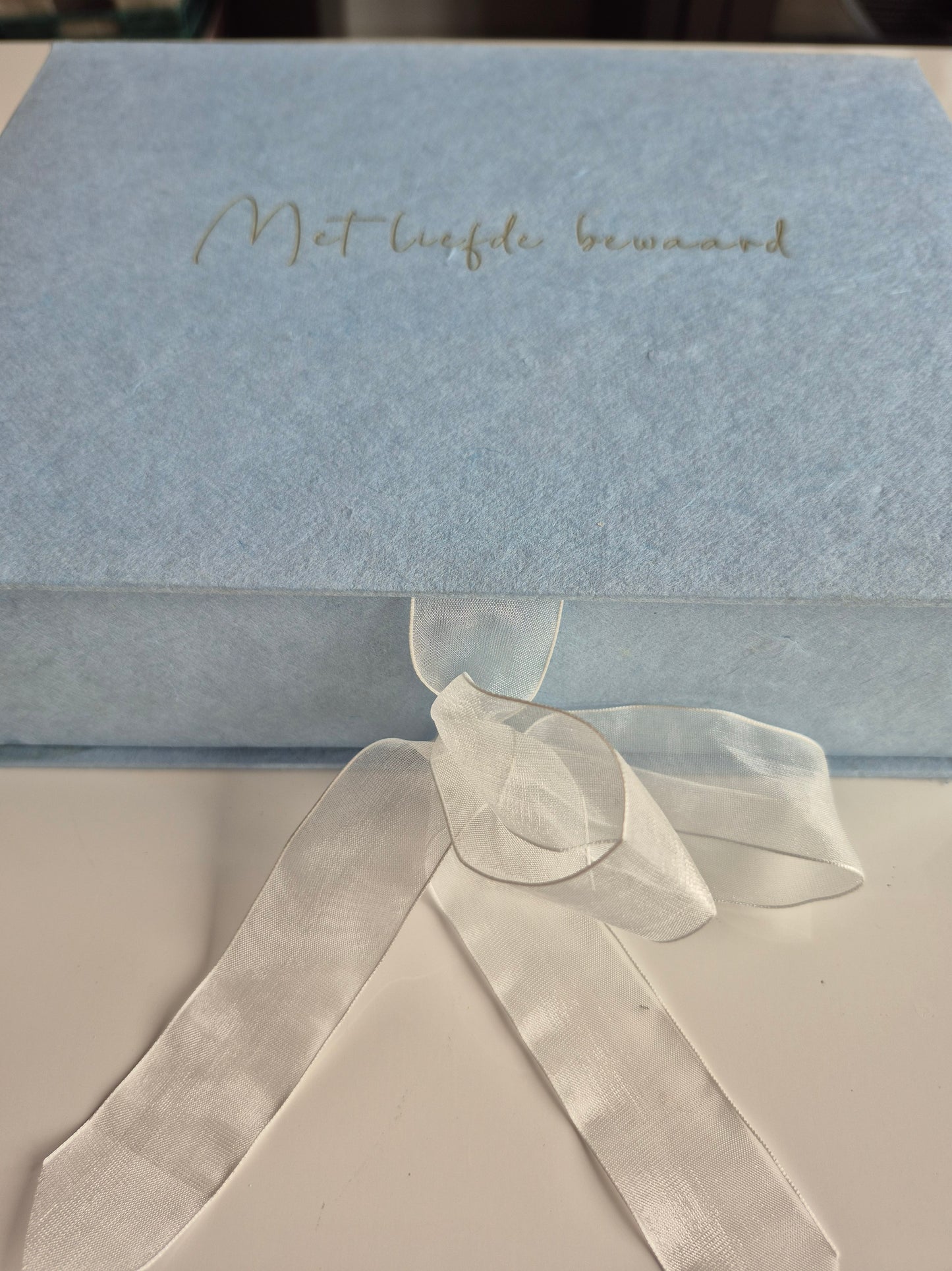 Bewaardoos blauw (2 formaten)
