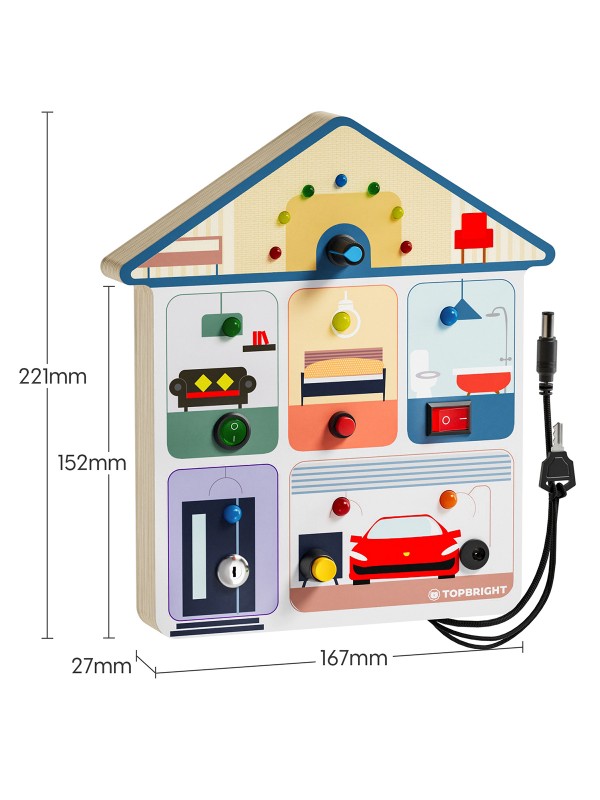 Busy board house - Topbright