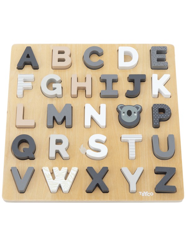 Houten alfabet puzzel | Tryco