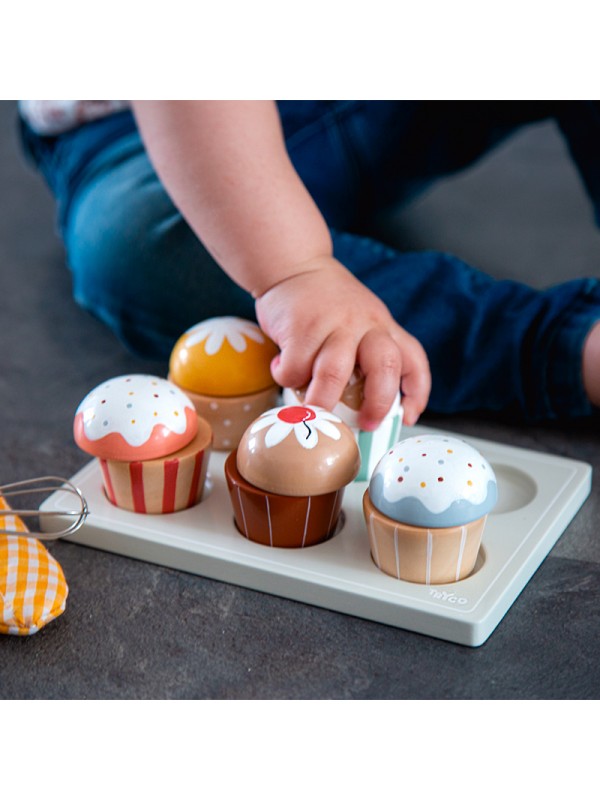 Houten cupcake set | Tryco