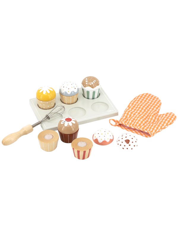 Houten cupcake set | Tryco