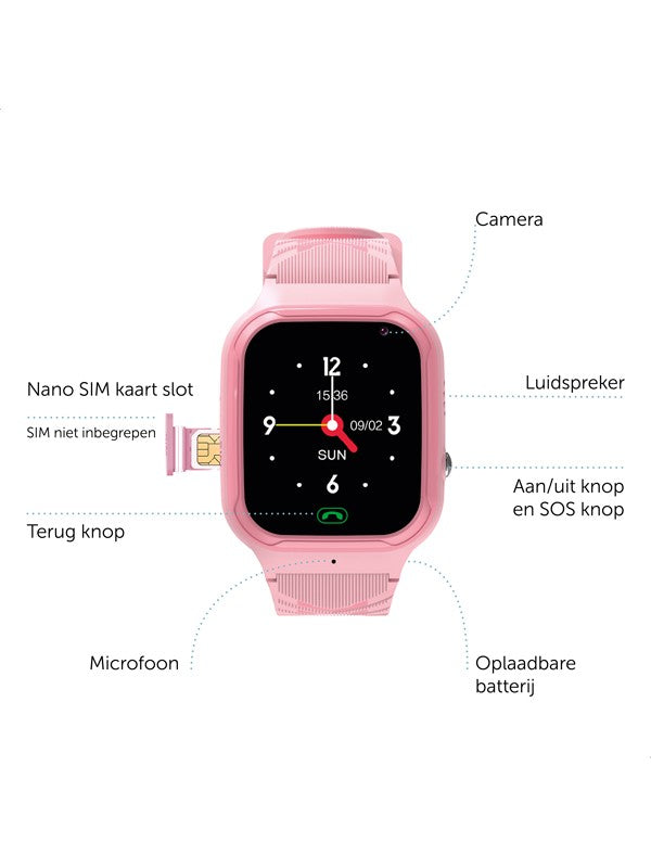 Zazu smartwatch roze