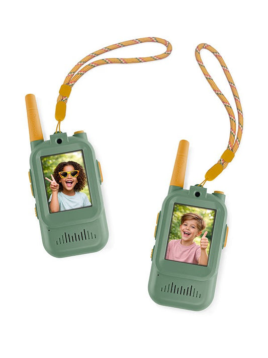 ZAZU Walkietalkie met videofunctie - roze, groen en beige