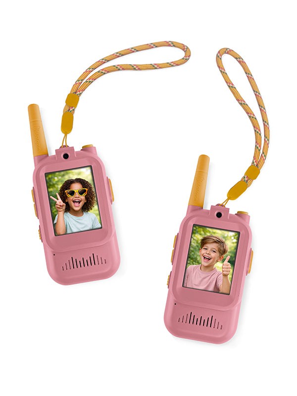 ZAZU Walkietalkie met videofunctie - roze, groen en beige