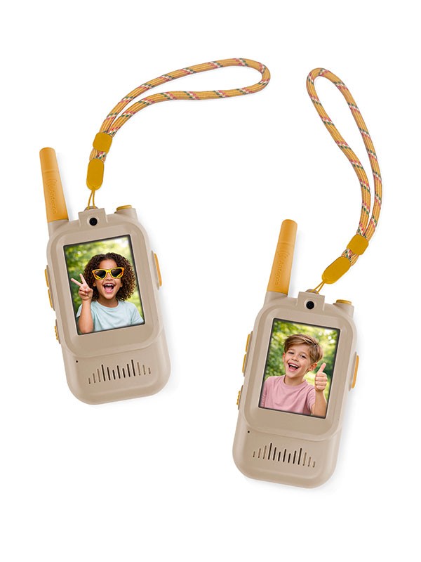 ZAZU Walkietalkie met videofunctie - roze, groen en beige